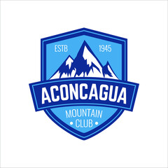 simple business logo about adventure in mountain nature,camping and survival