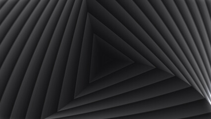Obraz premium Abstract Triangle Infinity Zoom Black And White Background