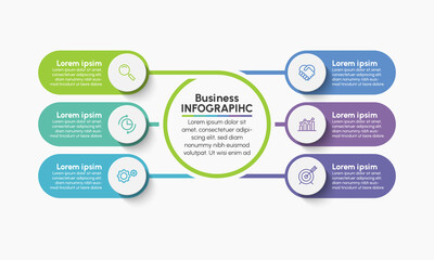 Business data visualization. timeline infographic icons designed for abstract background template milestone element modern diagram process technology digital marketing data presentation chart Vector