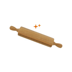 kitchen icon pin roller 3d rendering