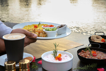 Egyptian Morning breakfast on Nile 