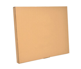 Blank brown yellow corrugated paper packaging carton