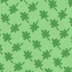 seamless pattern fresh green leaf background tablecloth