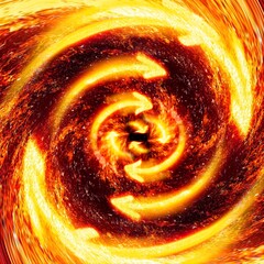 炎が渦巻く抽象的な背景