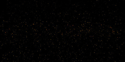 A light effect with a lot of shiny glare particles falling from top to bottom on a dark background.	
