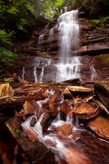waterfall in the mountains