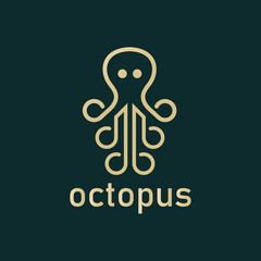 Octopus Logo Design Template