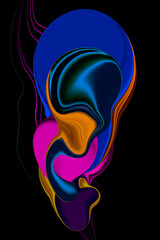 Modern shape and color design background, Gradient colorful abstract background