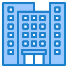 apartment blue style icon
