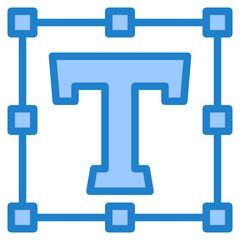 font blue style icon