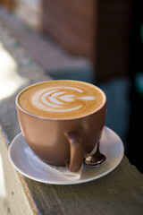 cup of cappuccino coffee