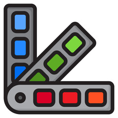 color platte color line style icon