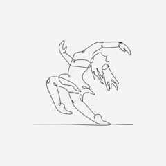 Ballet Dancer Ballerina Continuous Line Art Drawing