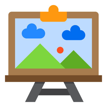picture flat style icon