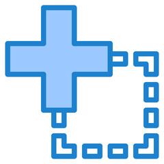 Obraz premium cell blue style icon