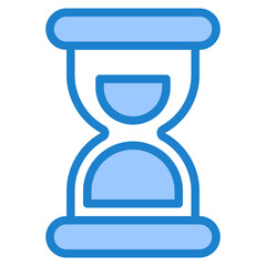 hourglass blue style icon