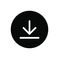 Download icon. Download button. Vector illustration isolated on white background. EPS 10