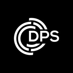 DPS letter logo design on black background. DPS creative initials letter logo concept. DPS letter design.