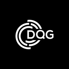 DQG letter logo design on black background. DQG creative initials letter logo concept. DQG letter design.