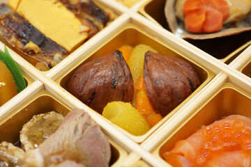 おせち料理 甘栗と数の子