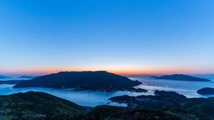 山口県上盛山展望台からの景色