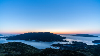 Fototapeta na wymiar 山口県上盛山展望台からの景色