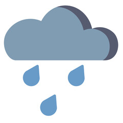 Estado del clima lluvia con viento