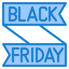 black friday blue style icon