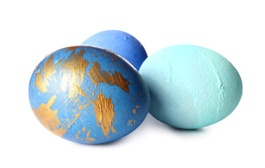 Easter eggs isolated on white background