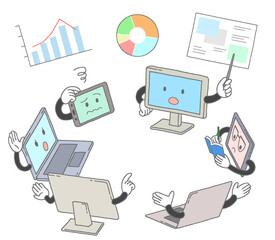 パソコンやタブレットでのオンライン会議