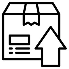 Fototapeta premium delivery outline style icon