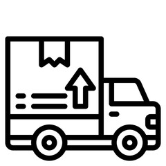 delivery outline style icon