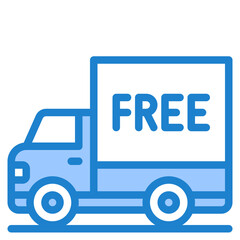 delivery blue style icon