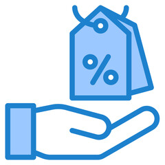 sale blue style icon