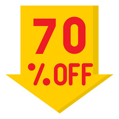 sale flat style icon