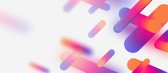 Abstract colorful 3d tube structure floating background. Futuristic technology digital hi tech concept