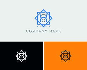 H Hostel Logo Design