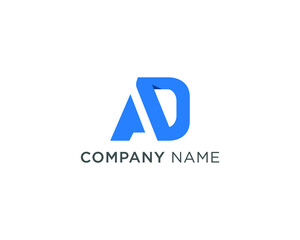 AD Letter Logo Design