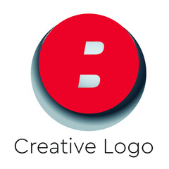 This an abstract colorful letter B Vector 3D logo for Business Company, Brand Logo, abstract colorful illustration