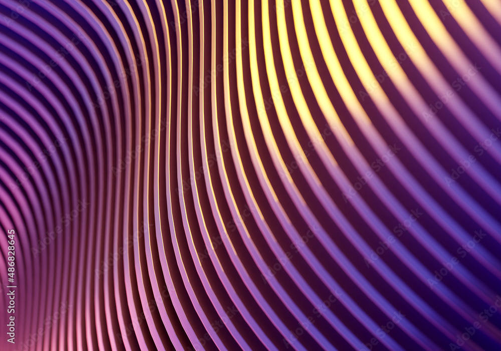 Poster background gradient abstract. wave lines pattern. yellow-purple wave pattern. visualization backgrou