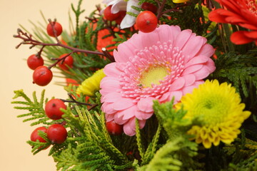 花のお正月飾り