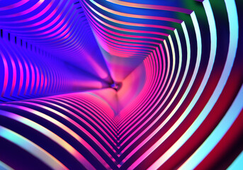 Background wave. Geometric lines centered in middle. Background wave go off tunnel. Wallpaper in...