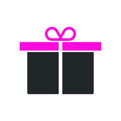 Gift icon sign vector template colorful