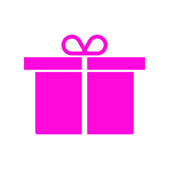 Gift icon sign vector template colorful