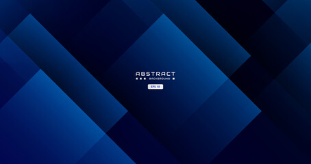 dark blue background with abstract light square shape, arrow, dynamic and sport banner concept.