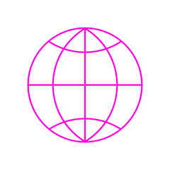 Global icon sign vector template colorful
 