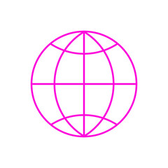 Global icon sign vector template colorful
 