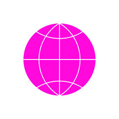 Global icon sign vector template colorful
 