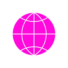 Global icon sign vector template colorful
 