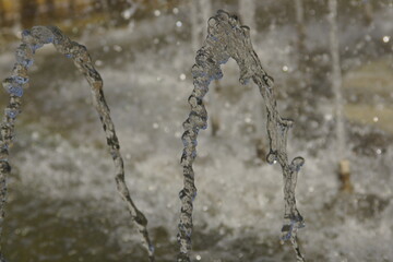 Naklejka na ściany i meble fountain in winter